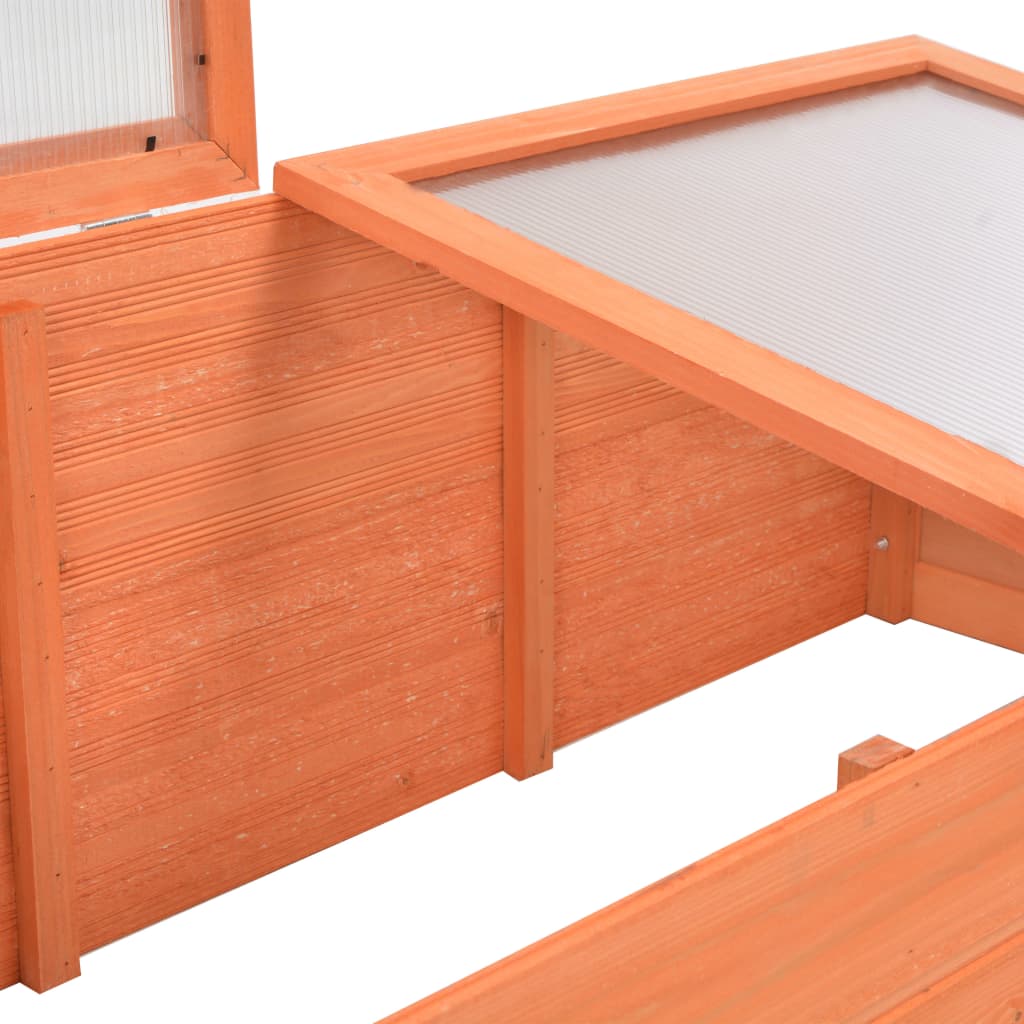 vidaXL Greenhouse Wood 180x57x62 cm