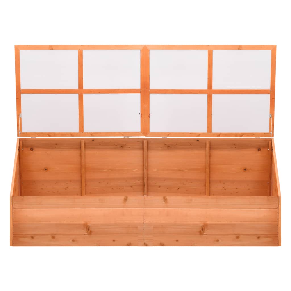 vidaXL Greenhouse Wood 180x57x62 cm