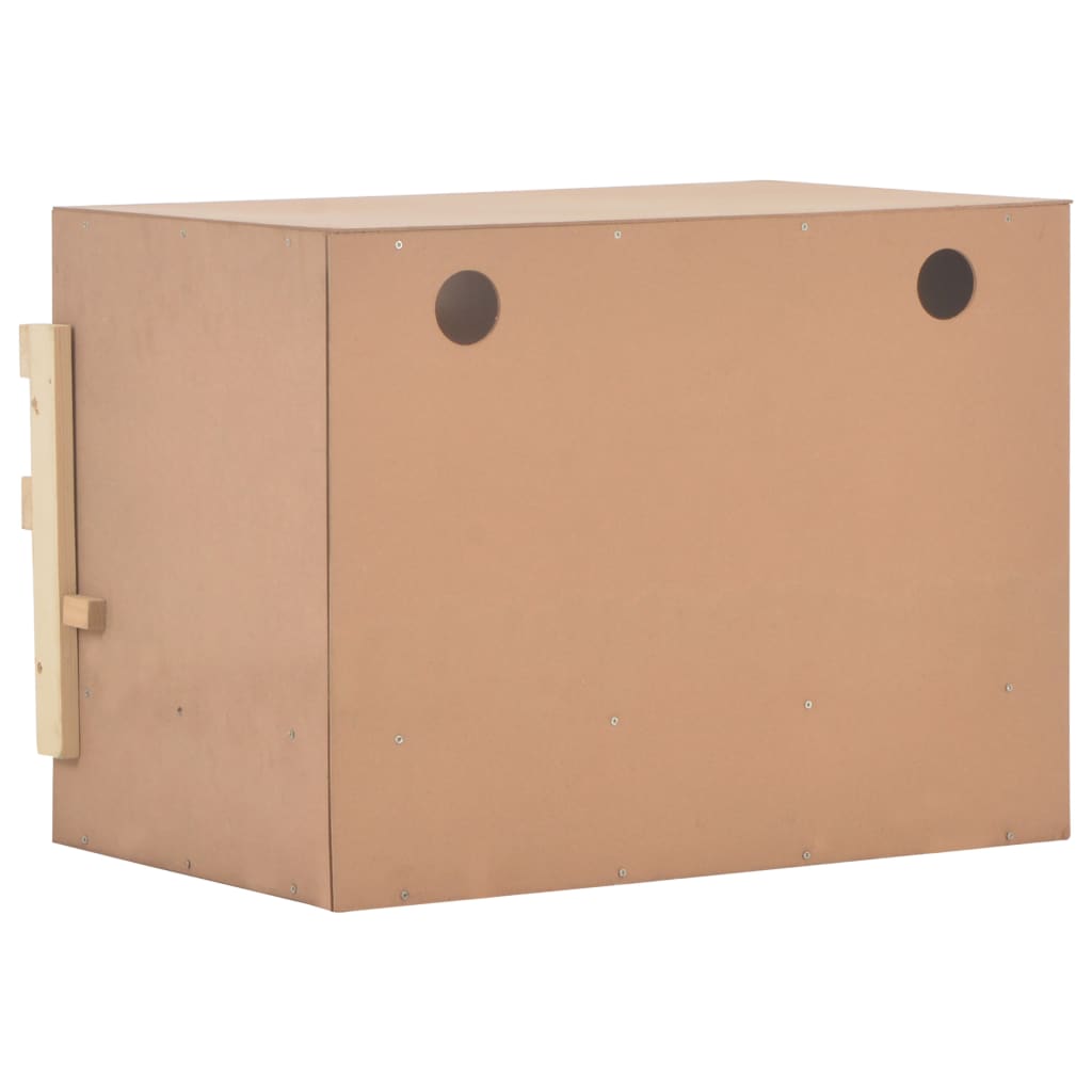 vidaXL Chicken Laying Nest 2 Compartments 63x40x45 cm Solid Pine Wood