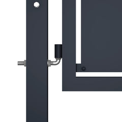 vidaXL Garden Gate Steel 100x100 cm Anthracite
