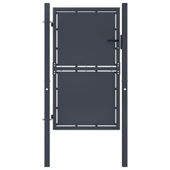 vidaXL Garden Gate Steel 100x100 cm Anthracite