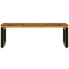 vidaXL Coffee Table 100x50x35 cm Solid Reclaimed Wood and Steel