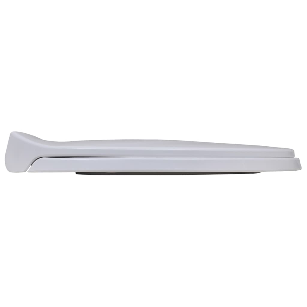 vidaXL Toilet Seats with Soft Close Lids 2 pcs Plastic White