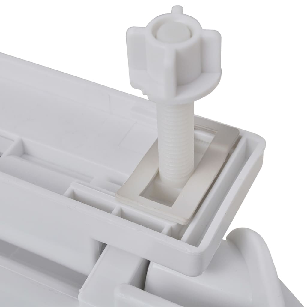 vidaXL Toilet Seats with Soft Close Lids 2 pcs Plastic White