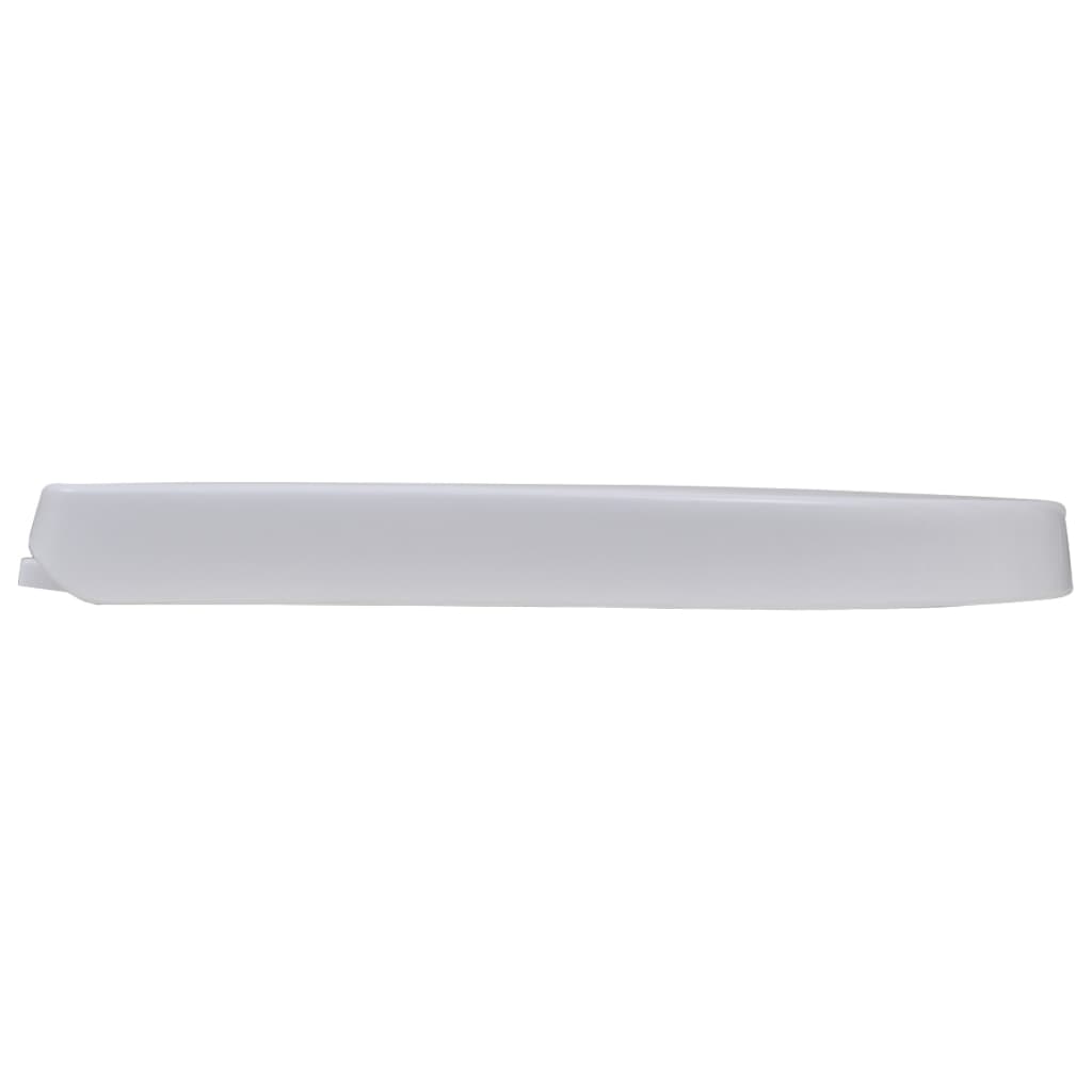 vidaXL Toilet Seats with Soft Close Lids 2 pcs Plastic White