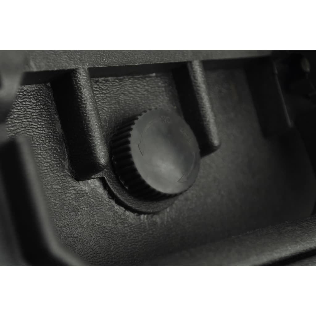 vidaXL Transport Hard-Case Black w/ Foam 35 Liter capacity