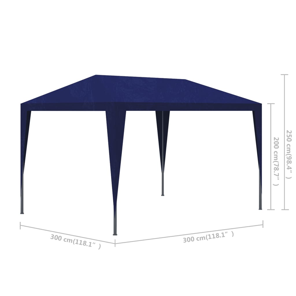 vidaXL Partytent 3x3 Blue