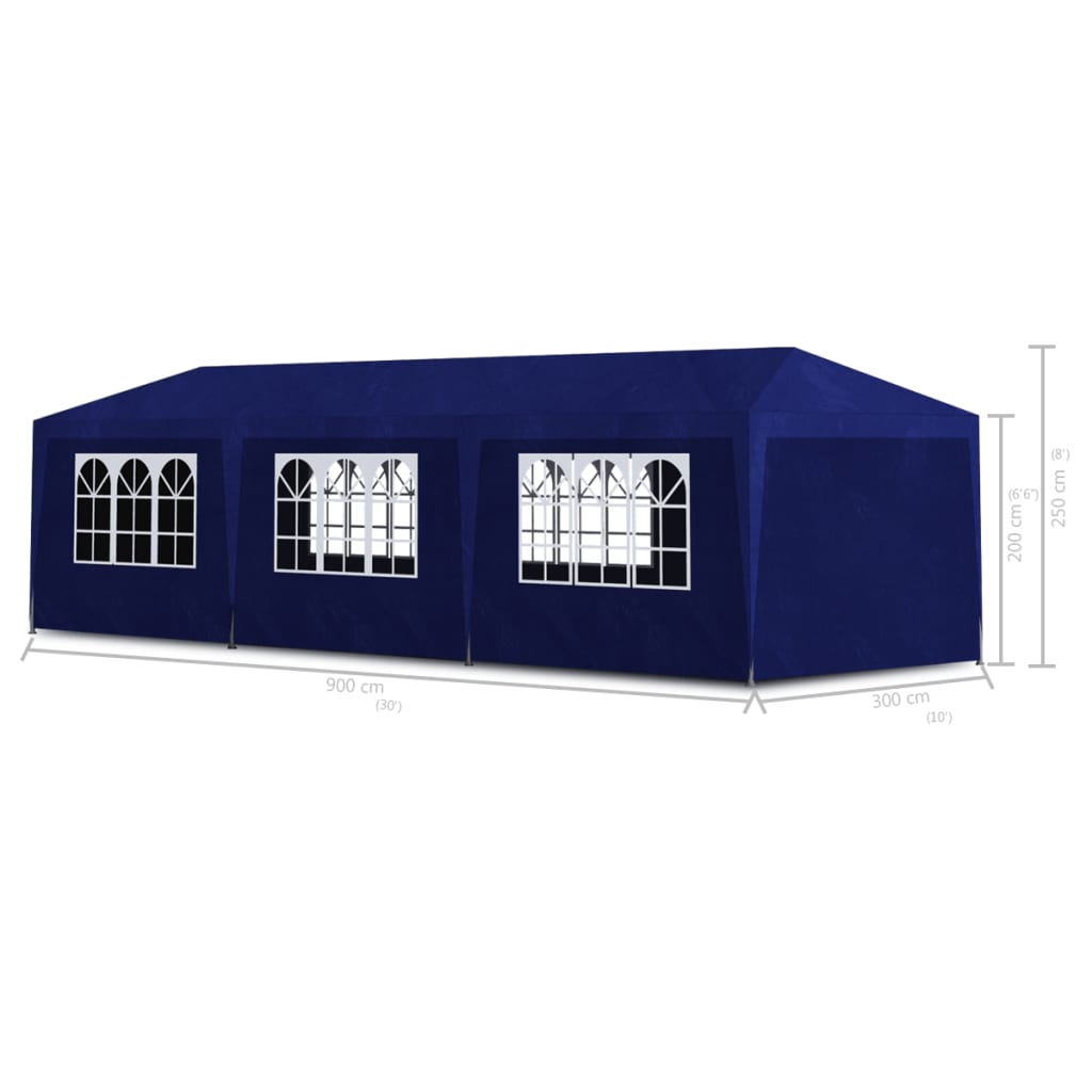 vidaXL Party Tent 3x4 m Blue