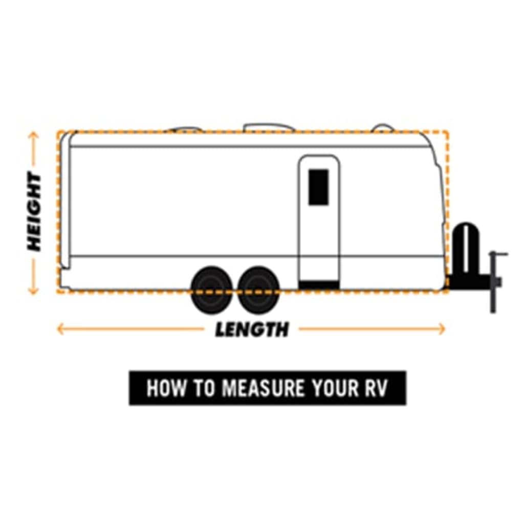 vidaXL Caravan Cover Grey L
