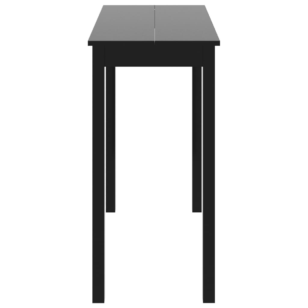 vidaXL Bar Table MDF Black 115x55x107 cm