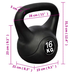 vidaXL Kettle Bell 16 kg
