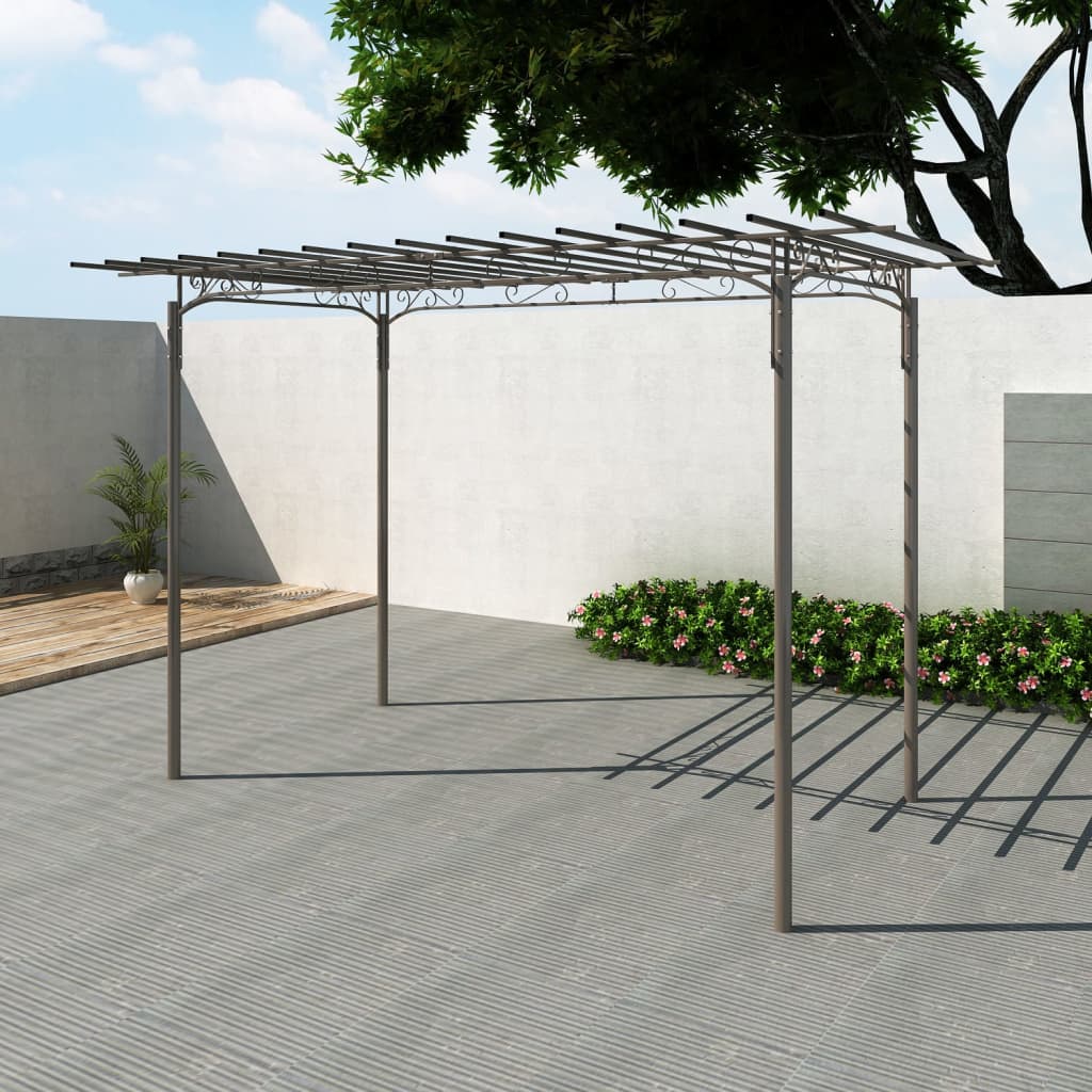 vidaXL Rose Arch Garden Arbor Steel Garden Decoration