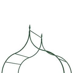 vidaXL Garden Arch Spike Design Climbing Plants Dark Green