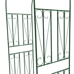 vidaXL Garden Arch Spike Design Climbing Plants Dark Green