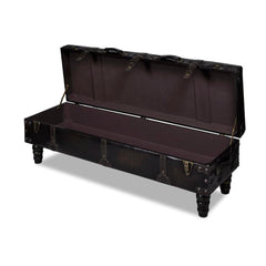 vidaXL Long Storage Bench Brown
