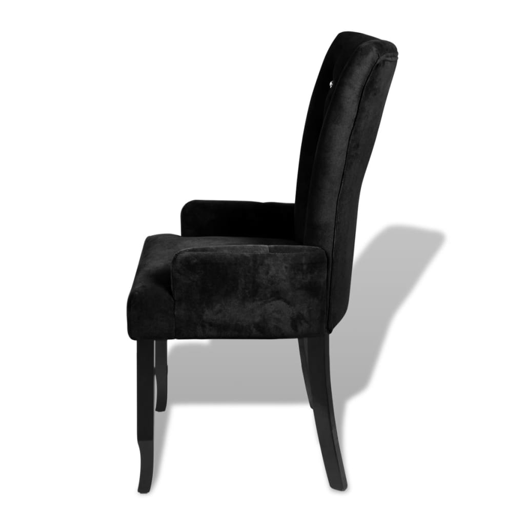 vidaXL Armchair Black Velvet