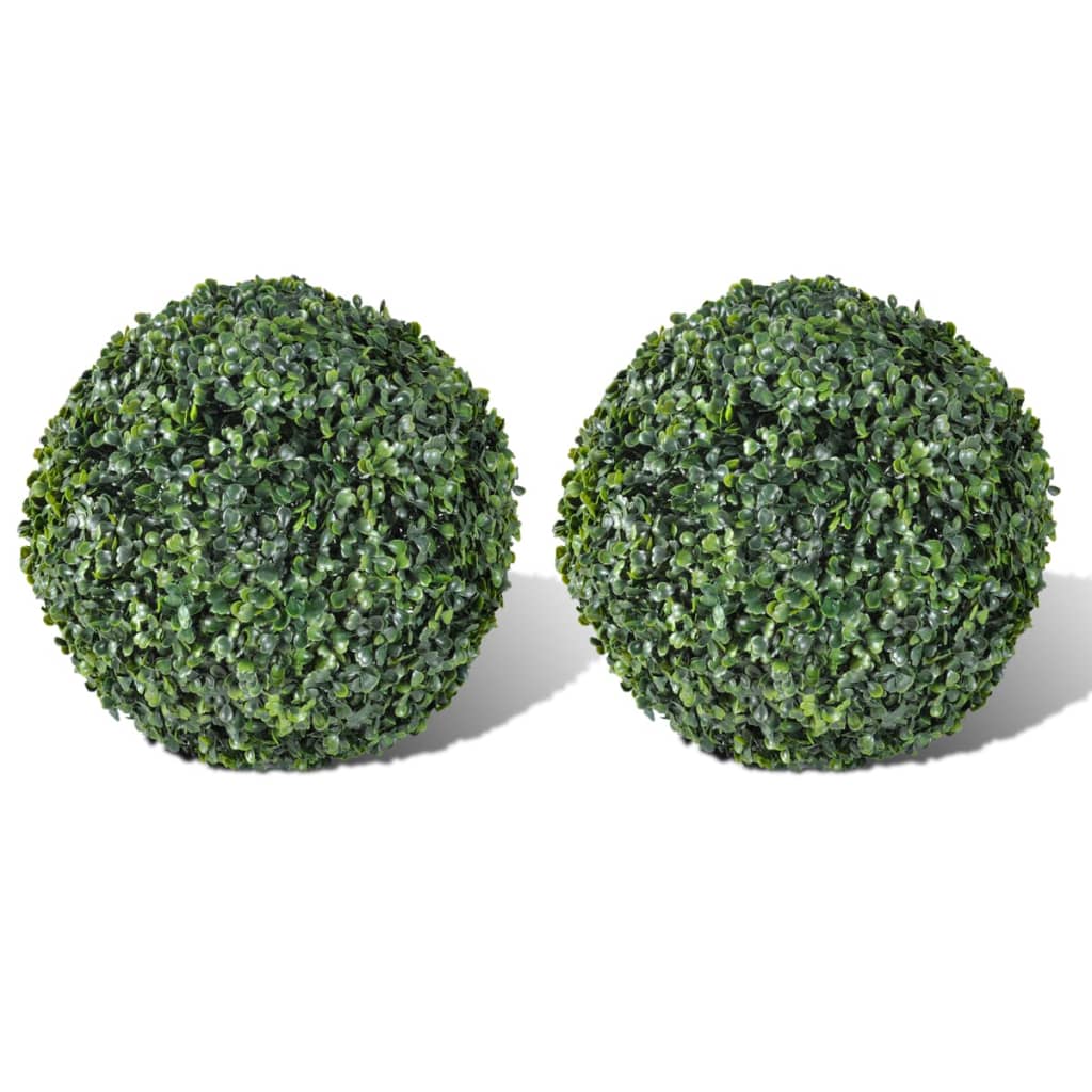 vidaXL Boxwood Ball Artificial Leaf Topiary Ball 27 cm 2 pcs