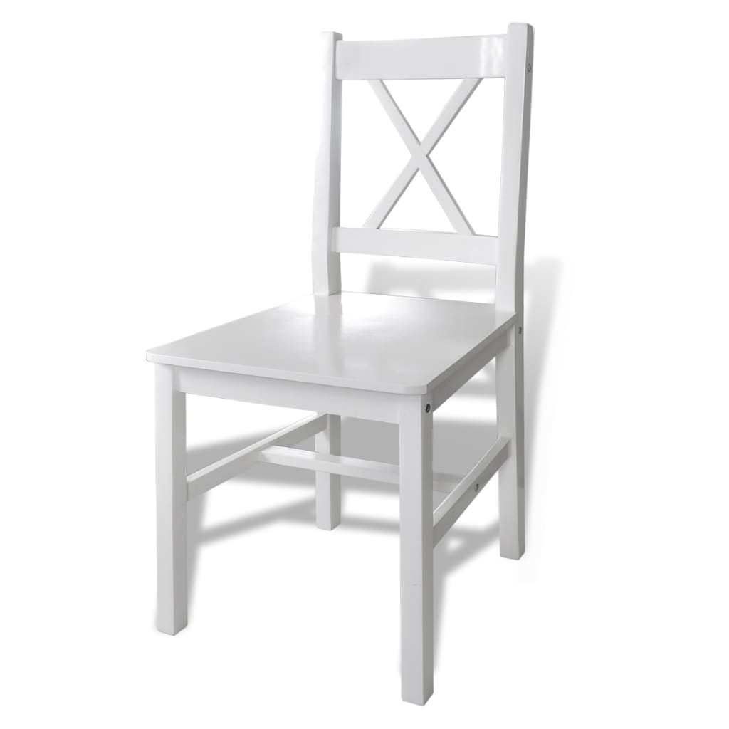 vidaXL 5 Piece Dining Set White