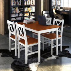 5 Piece Dining Set  and White