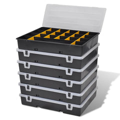 vidaXL Storage Box Sort Case 6 pcs