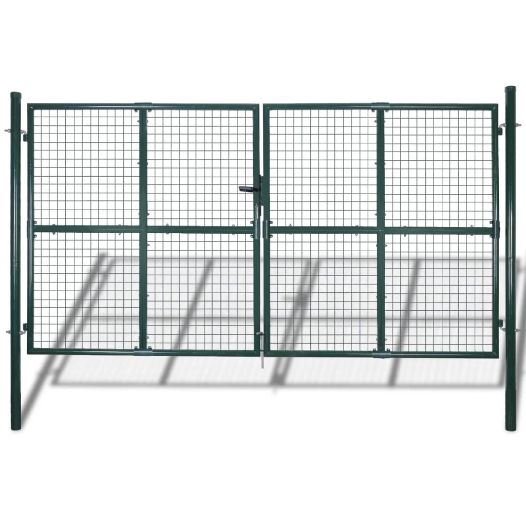 vidaXL Garden Mesh Gate Fence Door Wall Grille 289 x 175 cm