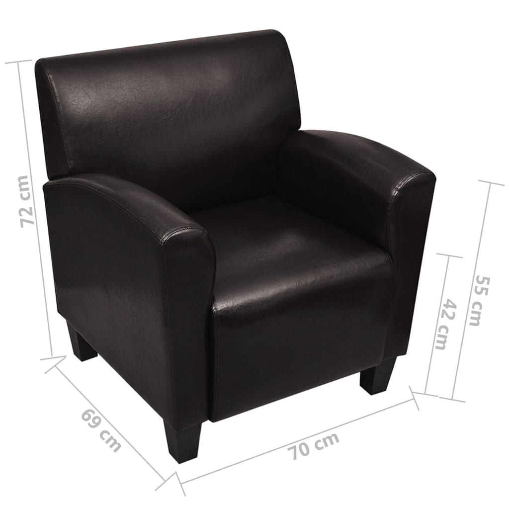 vidaXL Sofa Chair Armchair Artificial Leather