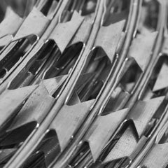 vidaXL Razor Wire Helical Wire Roll Galvanized Steel 100 m