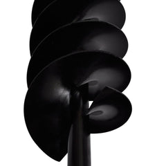 vidaXL Ground Drill with Handle Auger Bit 120 mm Double Spirals Steel Black