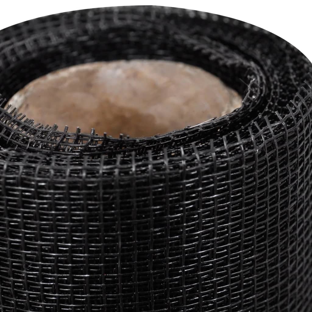 vidaXL Mesh Screen Fiberglass 100x500 cm Black