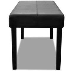 vidaXL Black High Quality Artificial Leather Bench