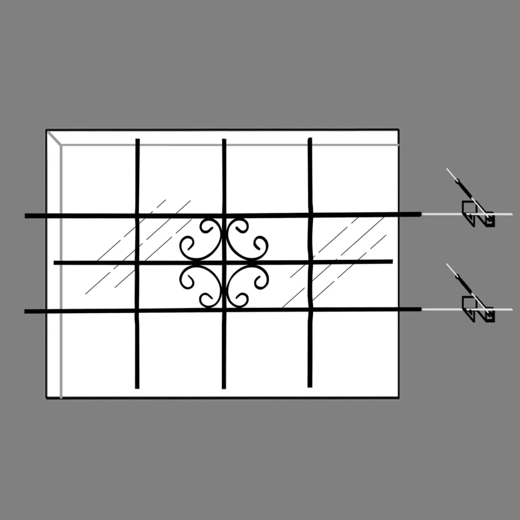vidaXL Window Security Grilles 69 x 114 cm