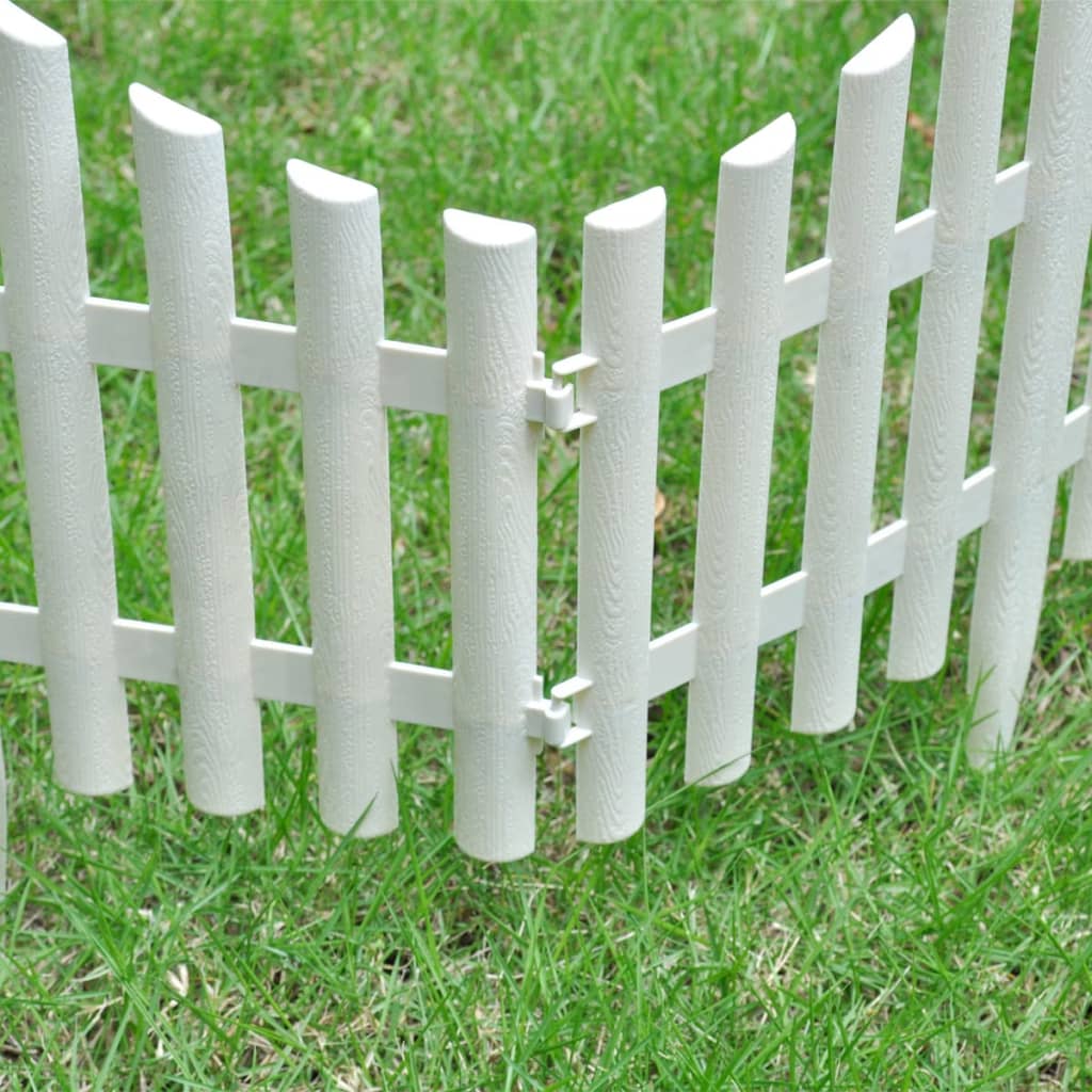 vidaXL 17 pcs Lawn Dividers 10 m Green