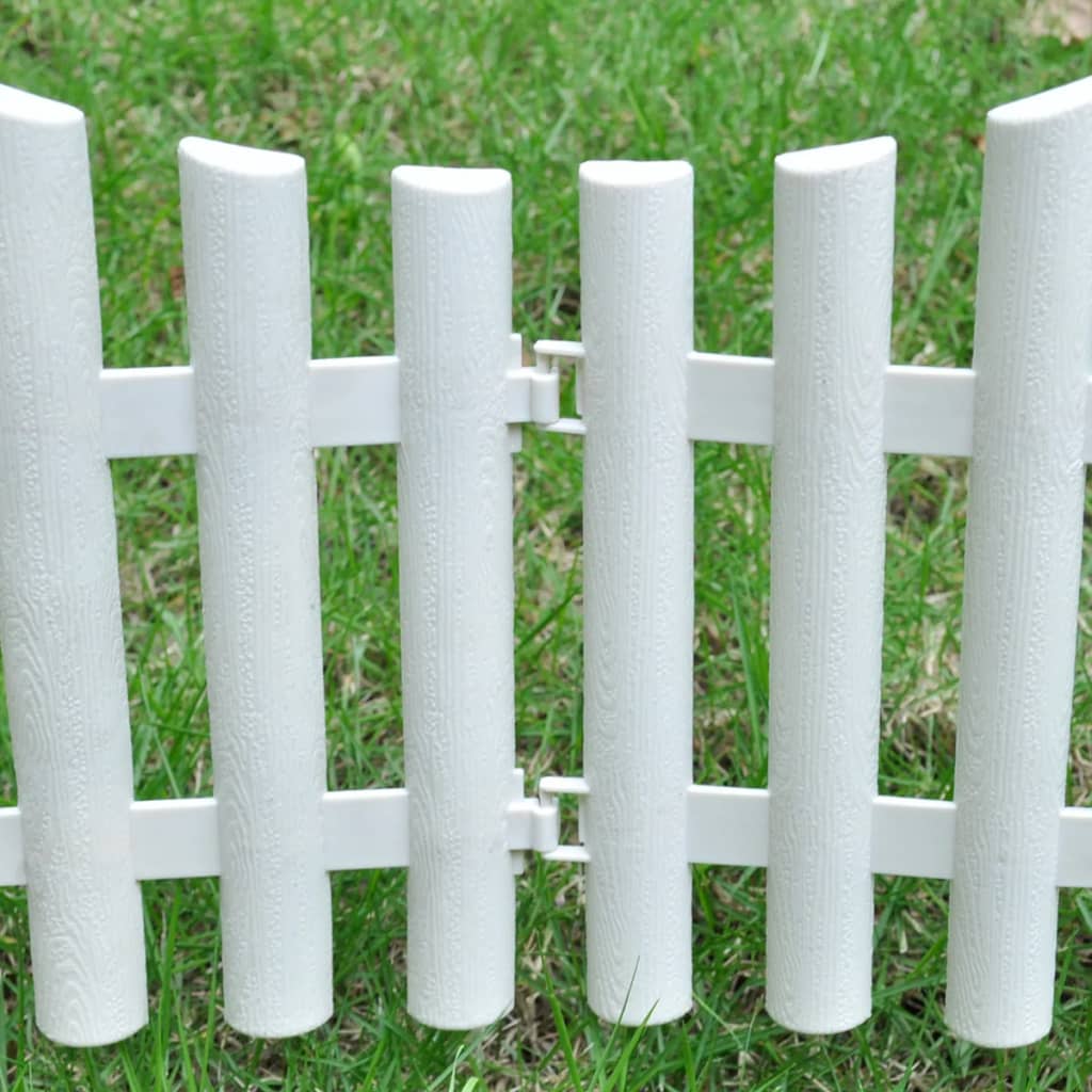 vidaXL 17 pcs Lawn Dividers 10 m Green