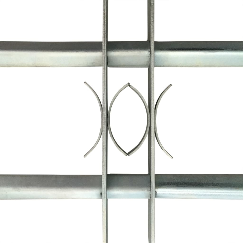 vidaXL Adjustable Security Grille for Windows with 2 Crossbars 700-1050 mm