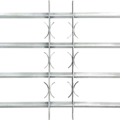 vidaXL Adjustable Security Grille for Windows with 4 Crossbars 1000-1500 mm