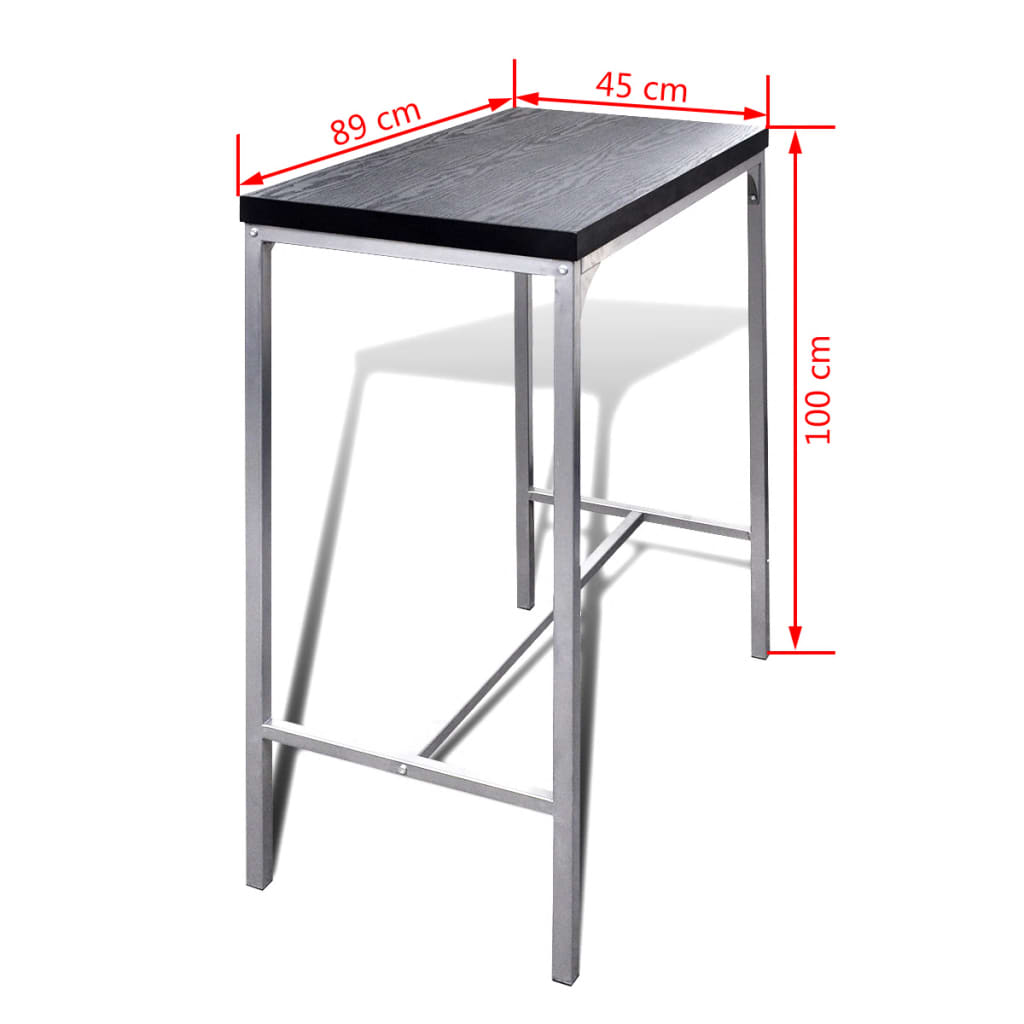 vidaXL Counter Height Breakfast Bar Set