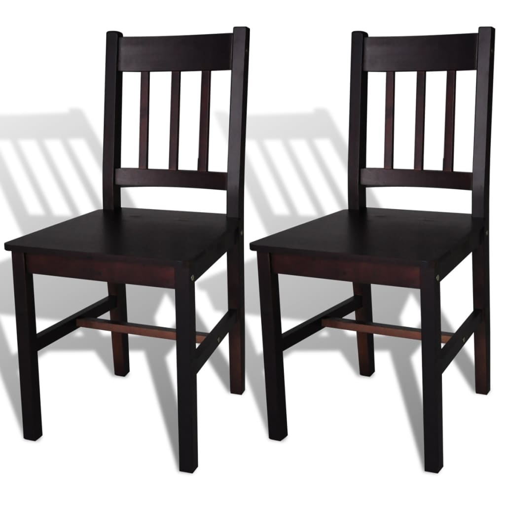 vidaXL Dining Chairs 2 pcs Pinewood