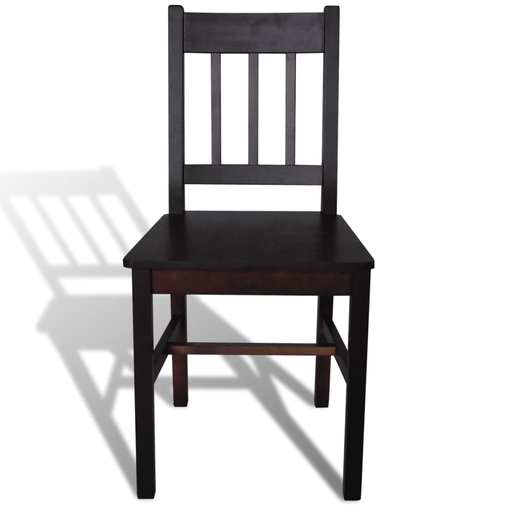 vidaXL Dining Chairs 2 pcs Pinewood