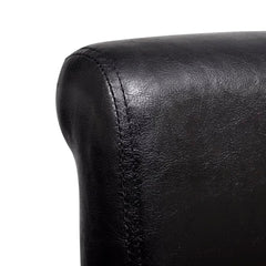 vidaXL Dining Chair Artificial Leather Black Set of 4