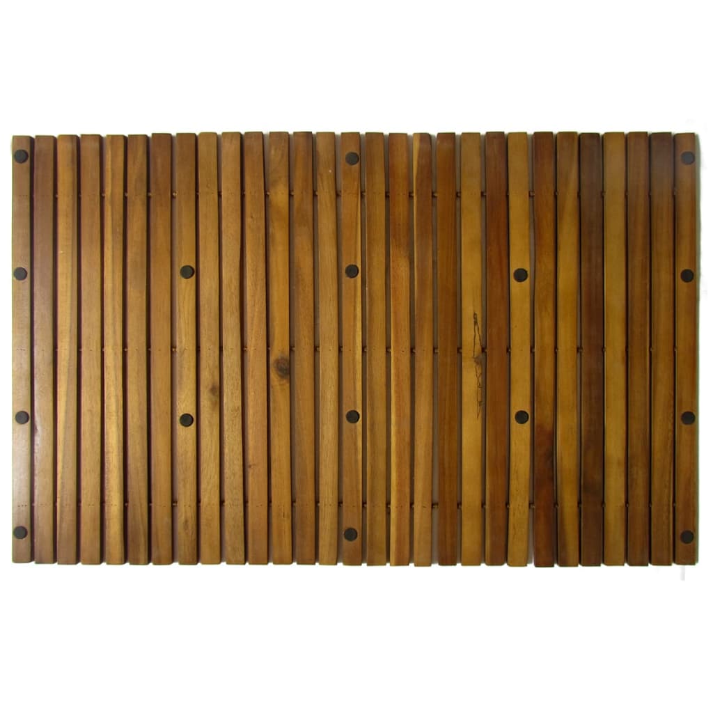 vidaXL 3 pcs Acacia Bath Mat 80 x 50 cm