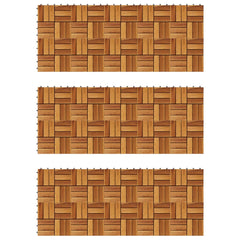 vidaXL Decking Tiles Vertical Pattern 30 x 30 cm Acacia Set of 30