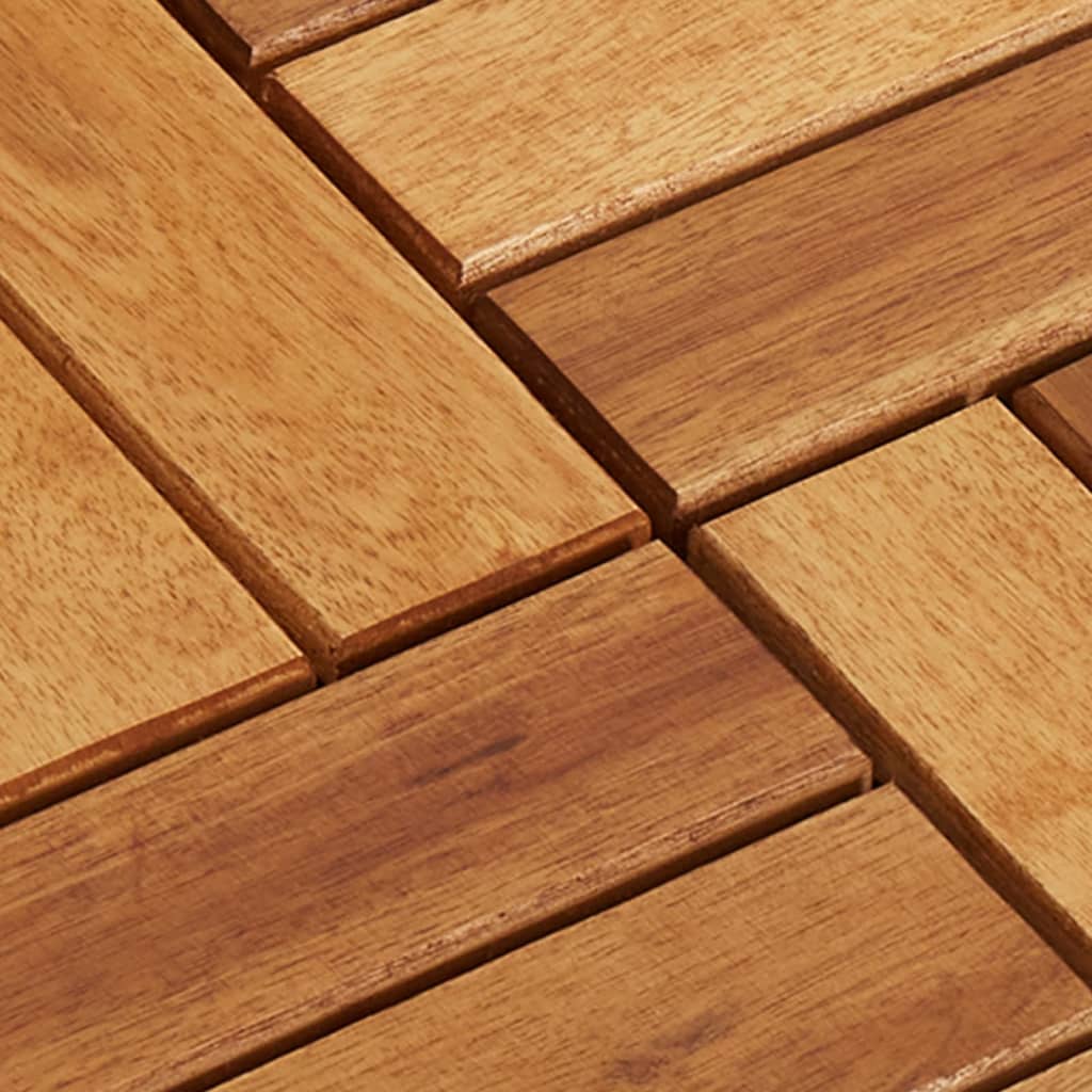 vidaXL Decking Tiles Vertical Pattern 30 x 30 cm Acacia Set of 30