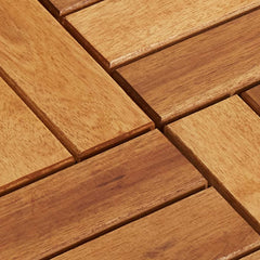 vidaXL Decking Tiles Vertical Pattern 30 x 30 cm Acacia Set of 30