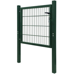 vidaXL 2D Fence Gate (Single) Green 106 x 130 cm