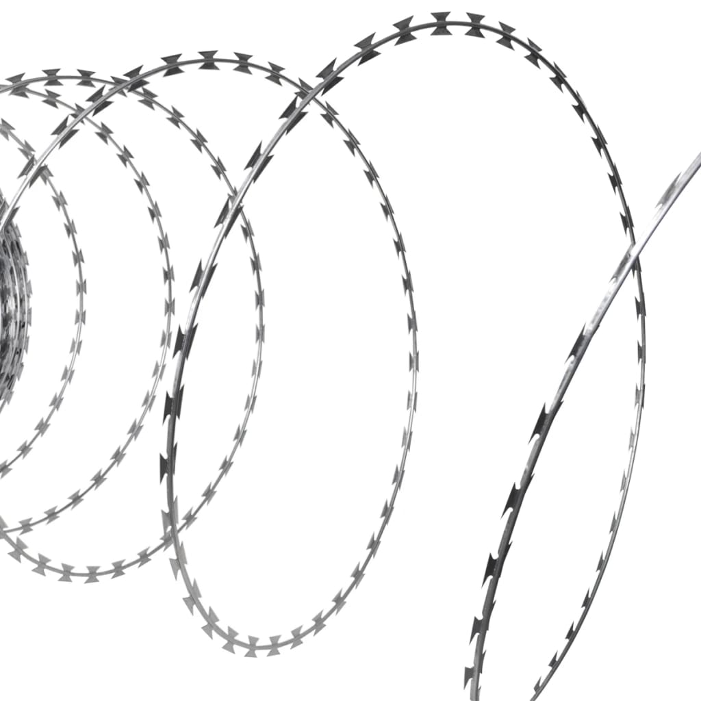 vidaXL BTO-22 Concertina Razor Wire Galvanised Steel 150 m