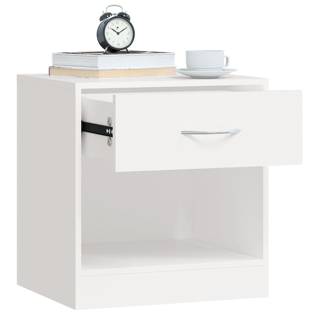 vidaXL Nightstand 2 pcs with Drawer Oak Colour