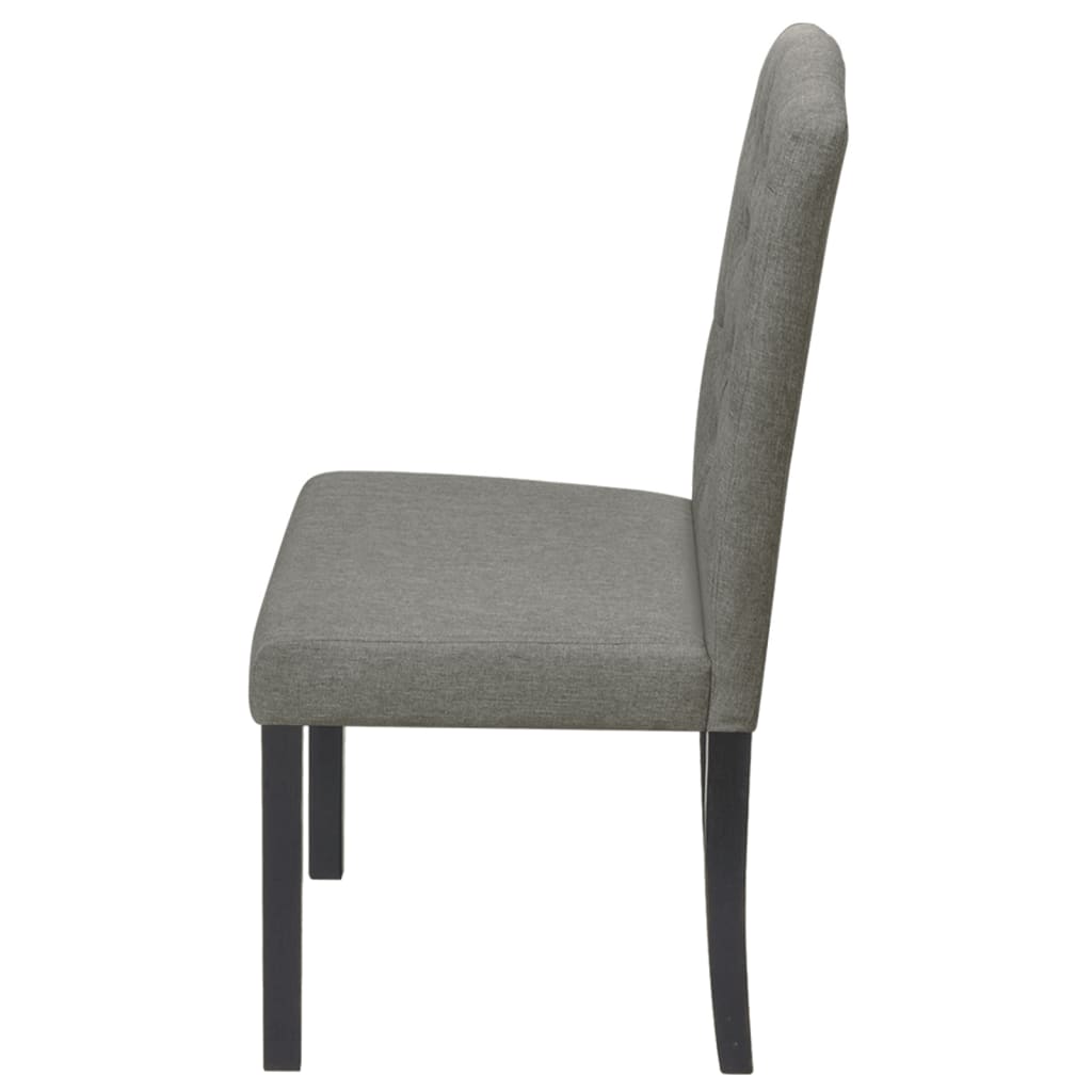 vidaXL 6 Dining Chairs Fabric Upholstery Dark Grey