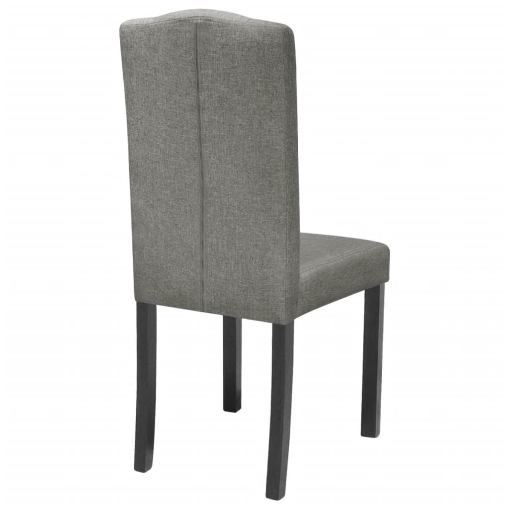 vidaXL 6 Dining Chairs Fabric Upholstery Dark Grey