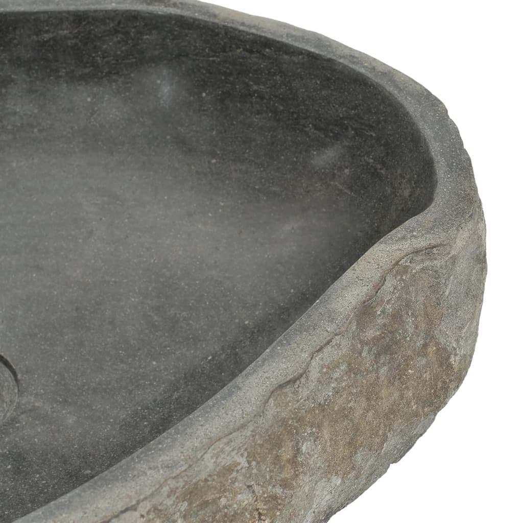 vidaXL Basin River Stone Oval (37-46)x(29-36) cm