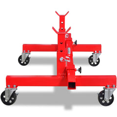vidaXL Mobile Axle Stand Red